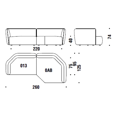 Comp. A20_ 260 x 125 cm