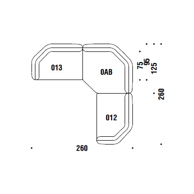 Comp. A13_ 260 x 260 cm