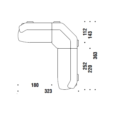 SP5_ 323 x 363 x H 70 cm