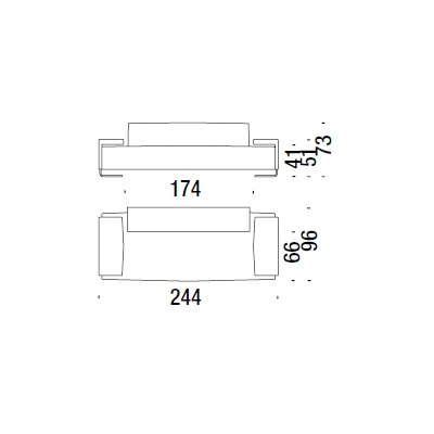 C03_ 244 x 96 x H 73 cm