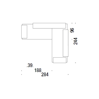 CC4_ 284 x 244 x H 73 cm