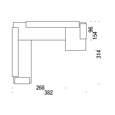 CE1_ 382 x 314 x H 73 cm