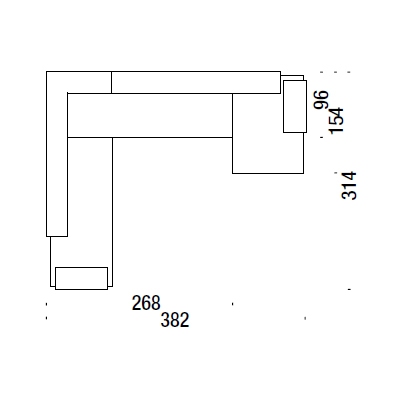 CE2_ 382 x 314 x H 73 cm