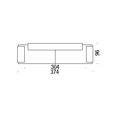 CE5_ 374 x 96 x H 73 cm