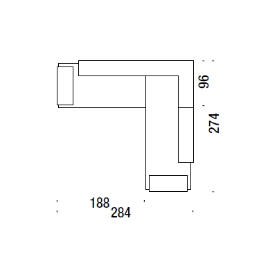 CF5_ 284 x 274 x H 73 cm