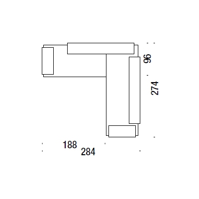 CFA_ 284 x 274 x H 73 cm