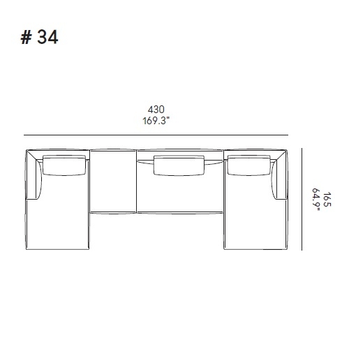 Coleman_ Comp. 34_ 430 x 165 x H 65 cm