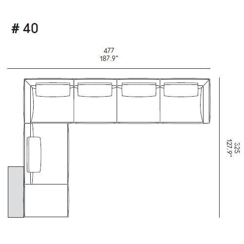 Coleman_ Comp. 40_ 477 x 325 x H 65 cm