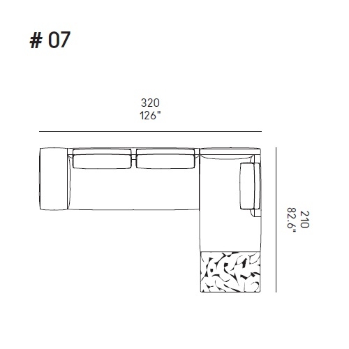 Dizzy_ Comp. 07_ 320 x 210 x H 81 cm