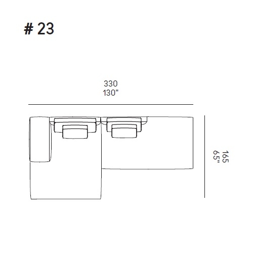 Dizzy_ Comp. 23_ 330 x 165 x H 81 cm