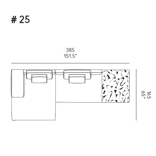 Dizzy_ Comp. 25_ 385 x 165 x H 81 cm
