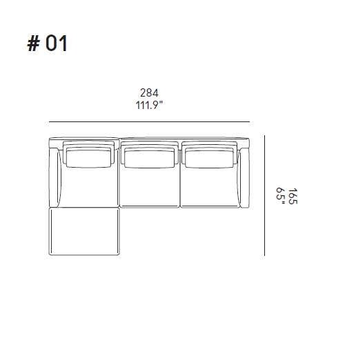Ellington_ Comp. 01_ 284 x 165 x H 81 cm