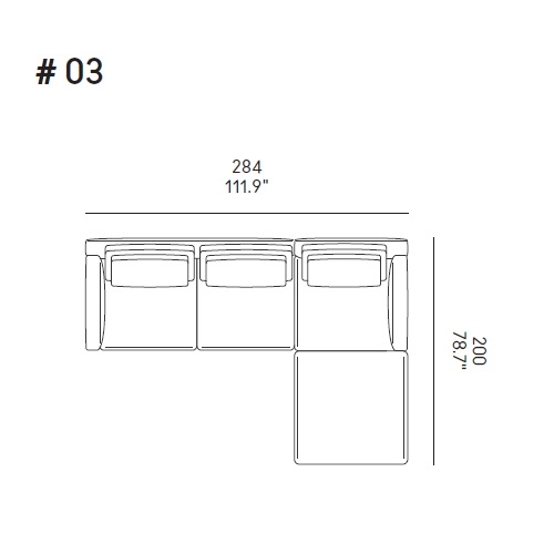 Ellington_ Comp. 03_ 284 x 200 x H 81 cm