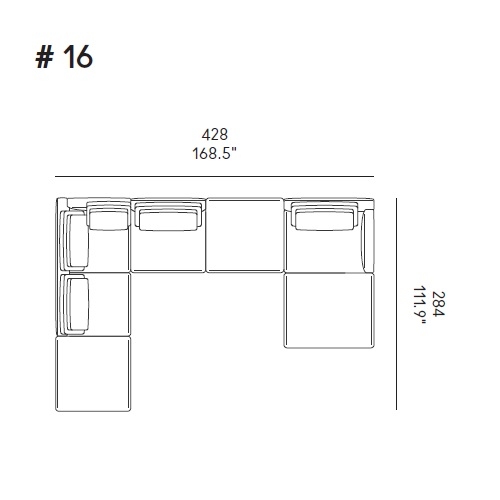 Ellington_ Comp. 16_ 428 x 284 x H 81 cm