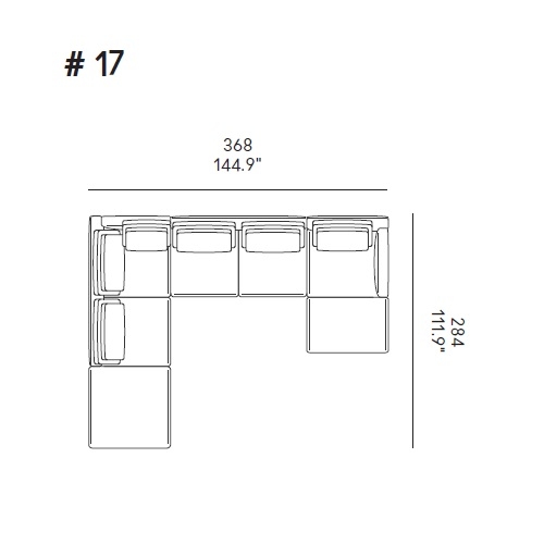 Ellington_ Comp. 17_ 368 x 284 x H 81 cm
