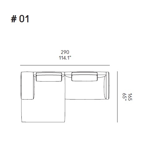 Miles_ Comp. 01_ 290 x 165 x H 80 cm