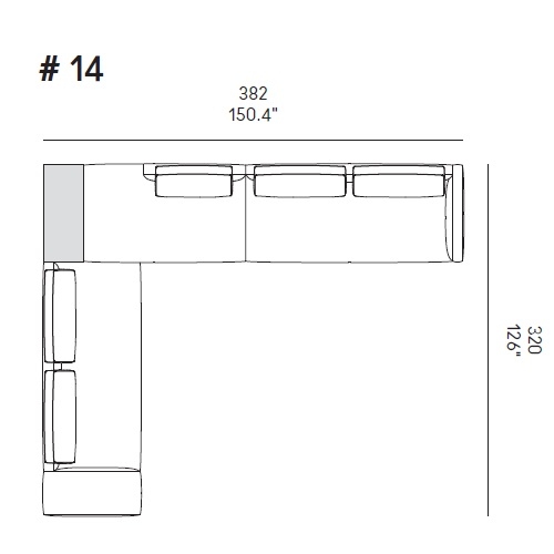 Miles_ Comp. 14_ 382 x 320 x H 80 cm
