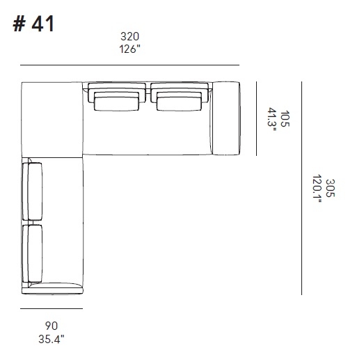 Miles_ Comp. 41_ 320 x 305 x H 80 cm