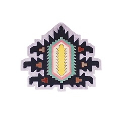 Rug Invaders - Palmette Lazer Canon_ Lilla