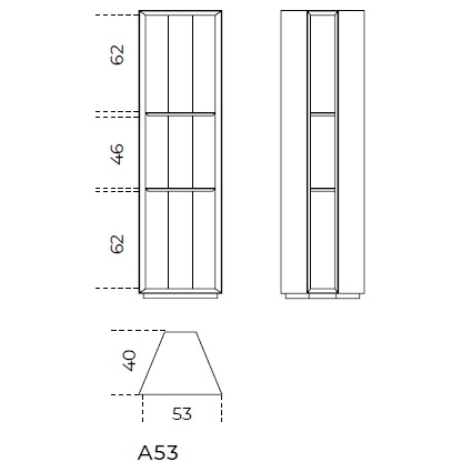 A53_ 53 x 40 x H 183 cm