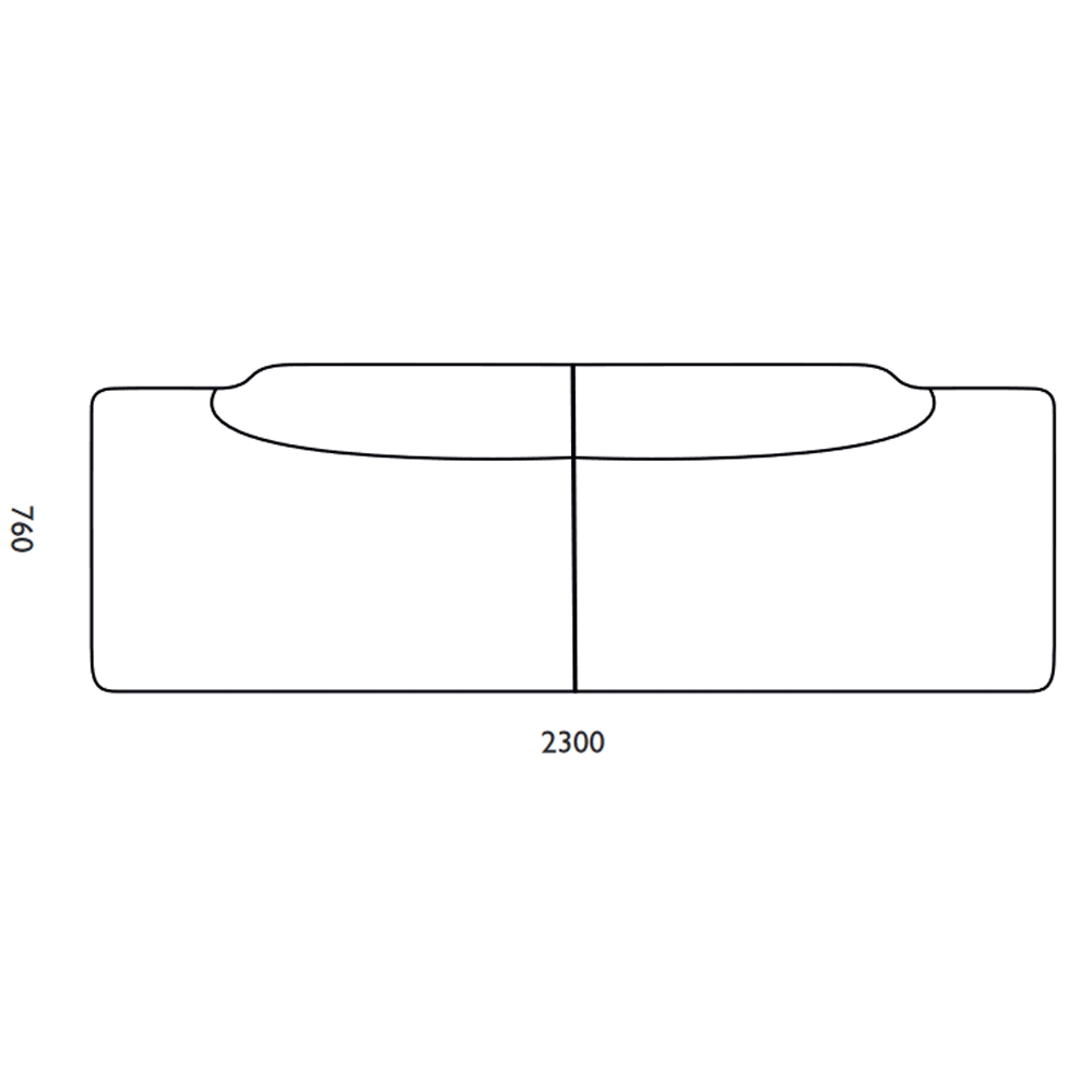 Modello Copenhagen - Sum_ COMP.5_ 76 x 230 cm