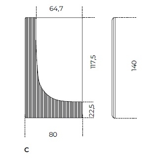 Garda C_ 80 x H 140 cm