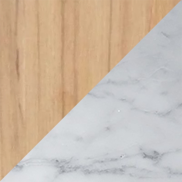 Teak Cepillado / Mármol Estatuario