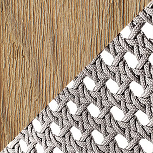 Teak Decapato / Cuerda Gris Claro