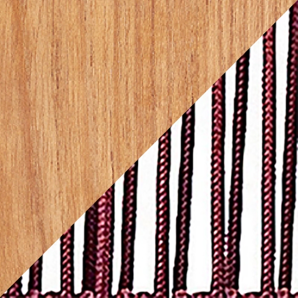 Teak Natural / Rope Ruby Wine