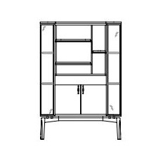 Shibusa_ Schrank mit Schublade und Türen