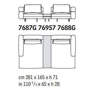 SOHO 07_ 281 x 165 x H 71 cm