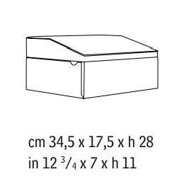 GA470G_ Boîte à 3 tiroirs : porte-stylos et 2 plateaux