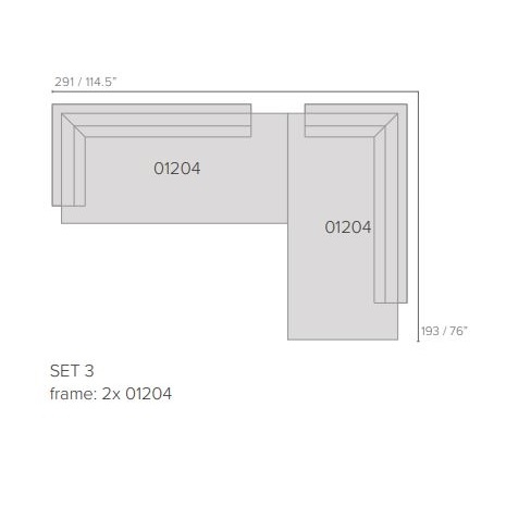 Pure Sofa_ Set 3 (291 x 193 cm)