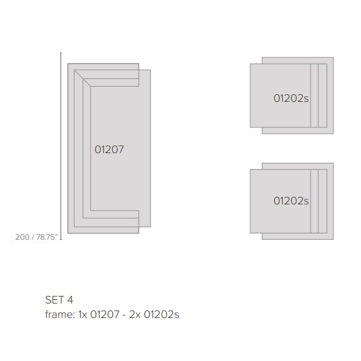 Pure Sofa_ Set 4 (200 x 98 cm)
