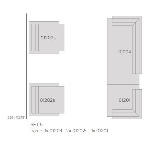 Pure Sofa_ Set 5 (289 x 98 cm)