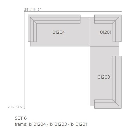 Pure Sofa_ Set 6 (291 x 291 cm)