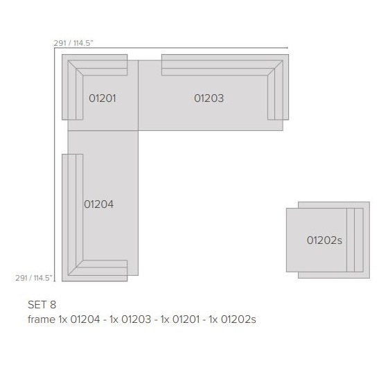 Pure Sofa_ Set 8 (291 x 291 cm)