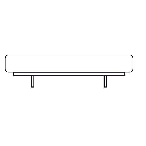 DS-5010/25_ 160 x 75 x H 45 cm