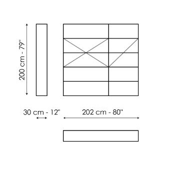 Kaos - Composizione 7 (202 x 30 x H 200 cm)