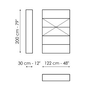 Kaos - Composizione 8 (122 x 30 x H 200 cm)