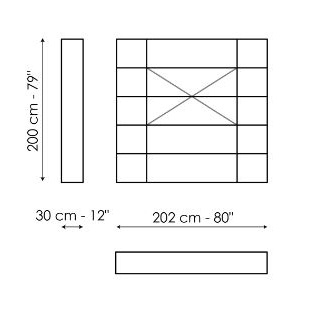 Kaos - Composizione 9 (202 x 30 x H 200 cm)