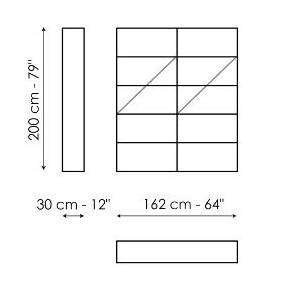 Kaos - Composizione 12 (162 x 30 x H 200 cm)