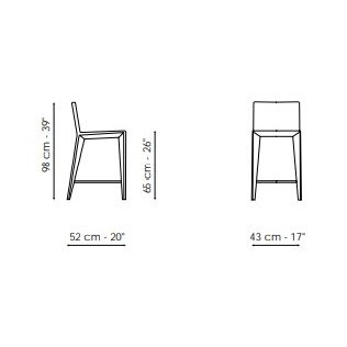 Filly up too H 65_ 52 x 43 x H 65/98 cm