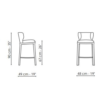 Joy too H 67_ 49 x 48 x H 67/90 cm