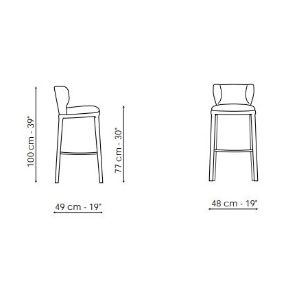Joy too H 77_ 49 x 48 x H 77/100 cm