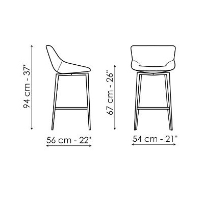 Artika Too_ 54 x 56 x H 94 cm
