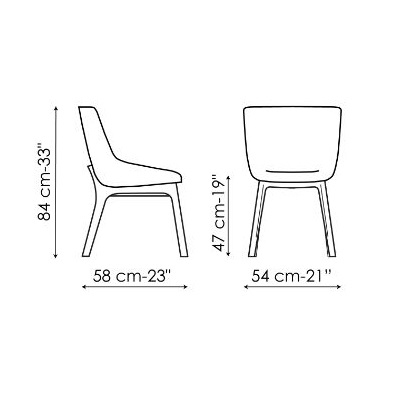 Artika Wood_ 54 x 58 x H 84 cm