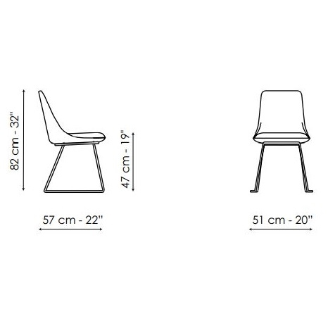 Itala Si_ 57 x 51 x H 82 cm