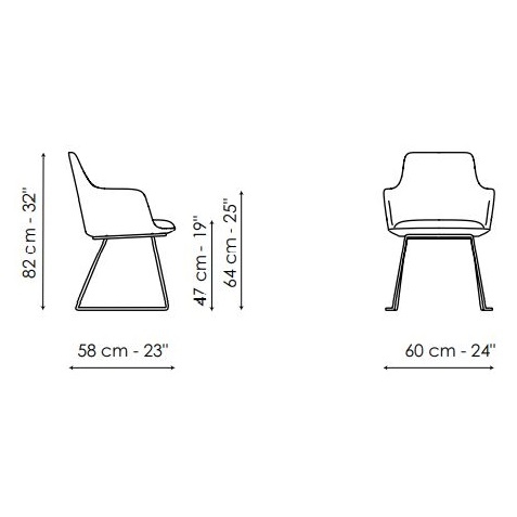 Miss Itala Si_ 58 x 60 x H 82 cm