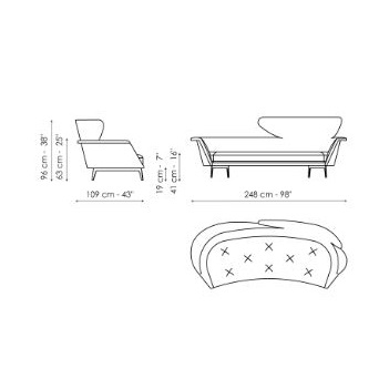 Lovy_ 248 x 109 x H 96 cm (DX)